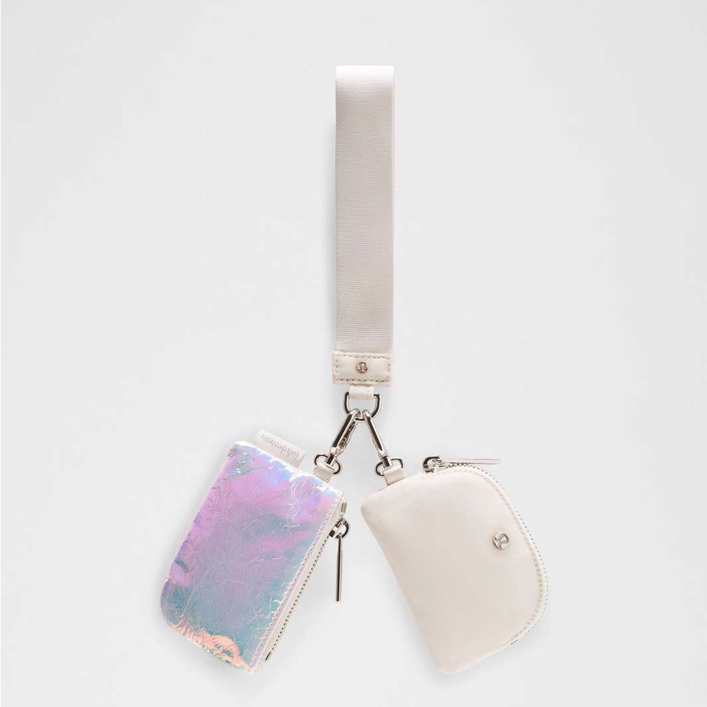 Lululemon Dual Pouch Wristlet *Iridescent IRDS/BONE ONE SIZE